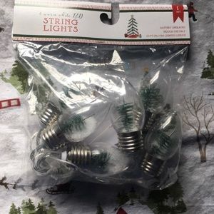 Target dollar spot Christmas bottle brush lights